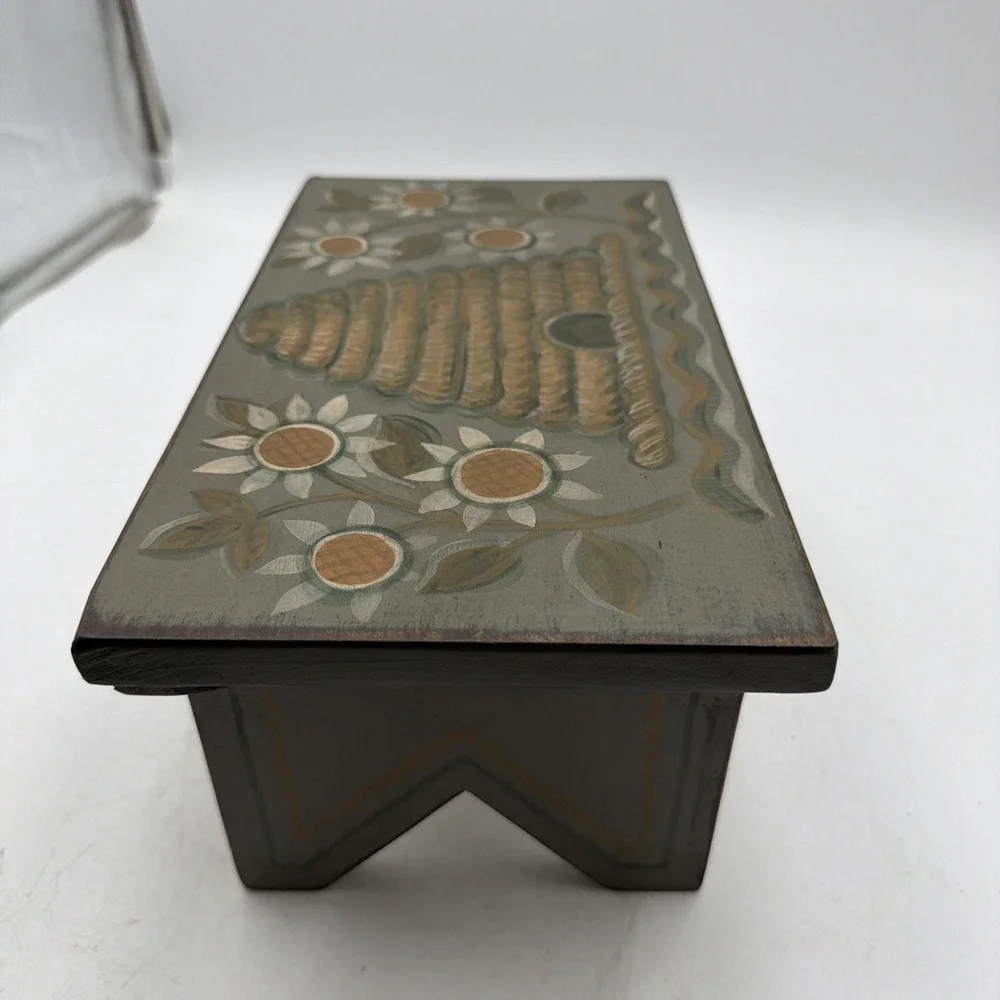 Vintage Small Wooden Foot Stool  12